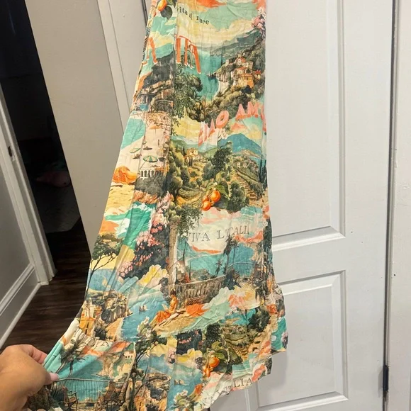 Tropical Print Maxi Dress - Picture 3 of 4